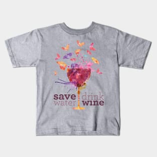 Wine lover - drink wine sommelier shirt Kids T-Shirt